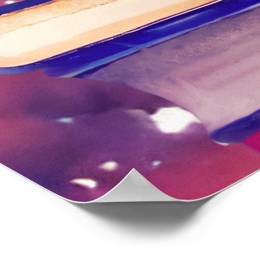 書籍とピンクローズウォーター色スクリプト読の引用文 ポスター (角)