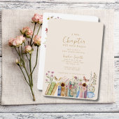 書籍とブランチ新しいチャプター赤ちゃんシャワー 招待状