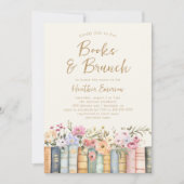 書籍とブランチ赤ちゃんシャワー 招待状 (正面)