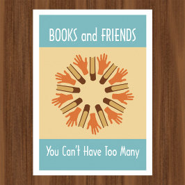 書籍と友読人のポスター ポスター