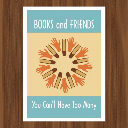 書籍と友読人のポスター ポスター