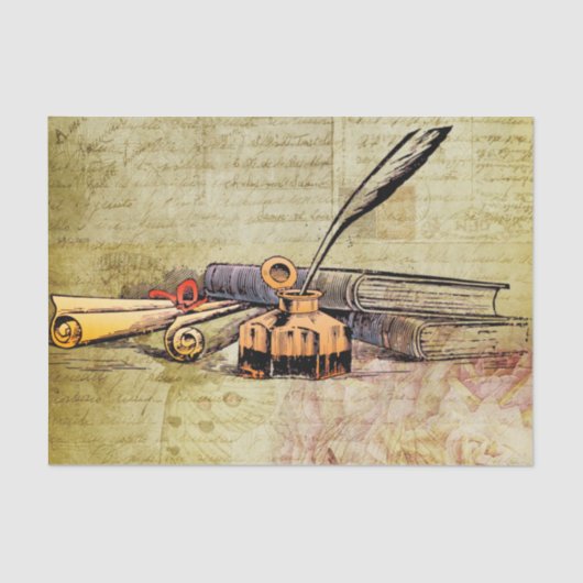 書籍と書ティッシュギフト紙 薄葉紙 (正面)