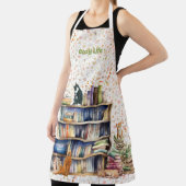 書籍と猫好きハイゲ誕生日退職 エプロン (インサイチュ)