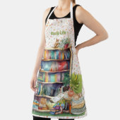 書籍と猫好きハイゲ誕生日退職 エプロン (インサイチュ)