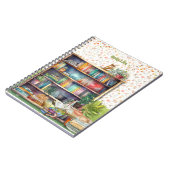 書籍と猫好きハイゲ誕生日退職 ノートブック (左側)