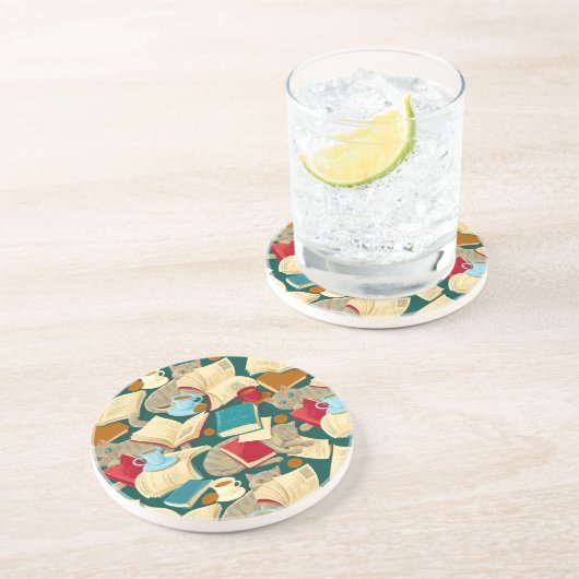 書籍と猫 コースター (側面)