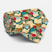 書籍と猫 ネクタイ (ロール)