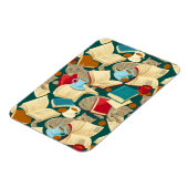 書籍と猫 マグネット (左側)