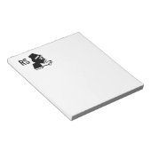 書籍と眼鏡モノグラム ノートパッド (アングル)