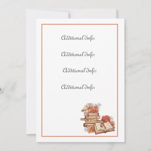 書籍と花の本の打ち上げ 招待状 (裏面)