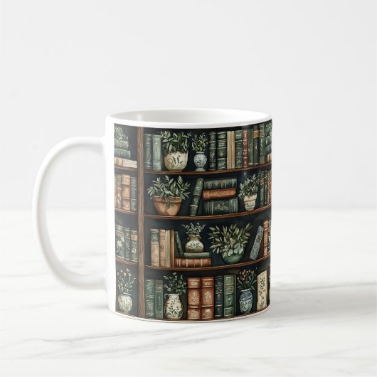 書籍と花コーヒーマグ コーヒーマグカップ (左)