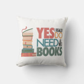 書籍と読愛装飾用クッション クッション (正面)