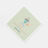 書籍に精通している科学者 スタンダードランチョンナプキン (角)