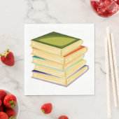 書籍のスタックBook Lover Art読 and's スタンダードランチョンナプキン (インサイチュ)