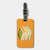 書籍のスタックBook Lover Art読 and's ラゲッジタグ (正面縦)