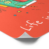 書籍のスローガン教室または図書館の子供の部屋 ポスター (角)