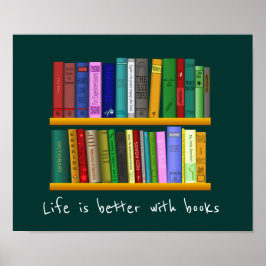 書籍のスローガン教室または図書館の子供の部屋 ポスター