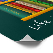 書籍のスローガン教室または図書館の子供の部屋 ポスター (角)