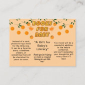 書籍のベビーオレンジYou Ready Citrus赤ちゃんシャワー エンクロージャーカード (正面)