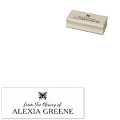 書籍のライブラリからミニマリストの蝶 ラバースタンプ (押印)