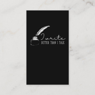 書籍の作家書小説家、ウィッティ·ストーリーテラー 名刺