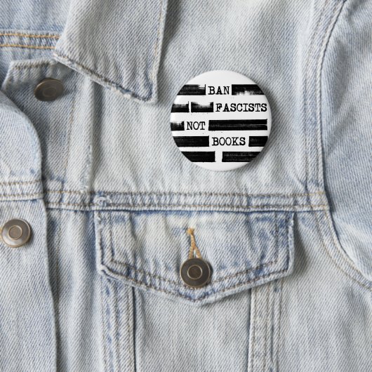 書籍の修正を禁止するファシスト 缶バッジ (インサイチュ)