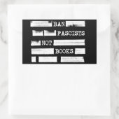 書籍の修正を禁止するファシスト 長方形シール (バッグ)