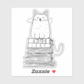 書籍の子猫 シール (シート)