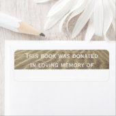 書籍の寄付ステッカー砂 ラベル (インサイチュ)