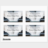 書籍の寄付ステッカー 長方形シール (シート)