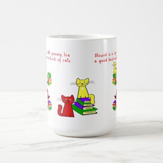 書籍の愛お茶ねこコーヒーマグ コーヒーマグカップ (中央)