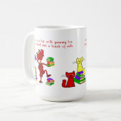 書籍の愛お茶ねこコーヒーマグ コーヒーマグカップ (正面左)