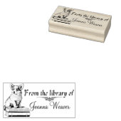 書籍の木印パーソナライズされたに関するコルギ ラバースタンプ (押印)