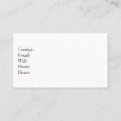 書籍の水彩中古本の表紙カラフル 名刺 (裏面)