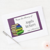 書籍の蔵書票または所有権のシール 長方形シール (封筒)