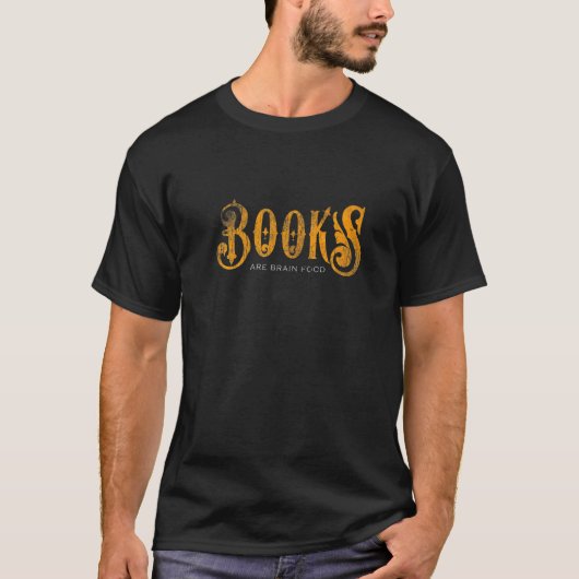 書籍の読読み取り図カッコいいデザイン Tシャツ (正面)