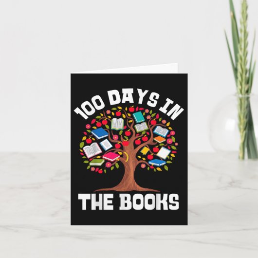 書籍の100日読の先生100日目 カード (正面)