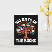 書籍の100日読の先生100日目 カード (黄色い花)