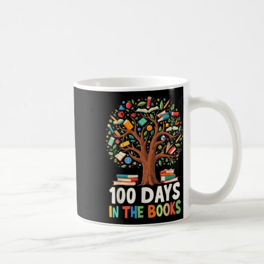 書籍の100日読の先生100日目 コーヒーマグカップ (右)