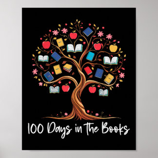 書籍の100日読の先生100日目 ポスター