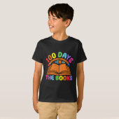 書籍の100日読の先生100日目 Tシャツ (正面フル)