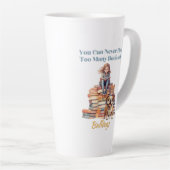 書籍またはブルドッグが多すぎる カフェラテマグ (右アングル)