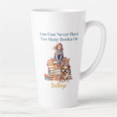 書籍またはブルドッグが多すぎる カフェラテマグ (右)