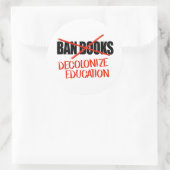 書籍を禁止しない教育を脱色 ラウンドシール (バッグ)