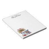 書籍エレガントバラと机パーソナライズされた ノートパッド (アングル)