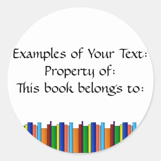 書籍ガロレステッカー ラウンドシール (正面)