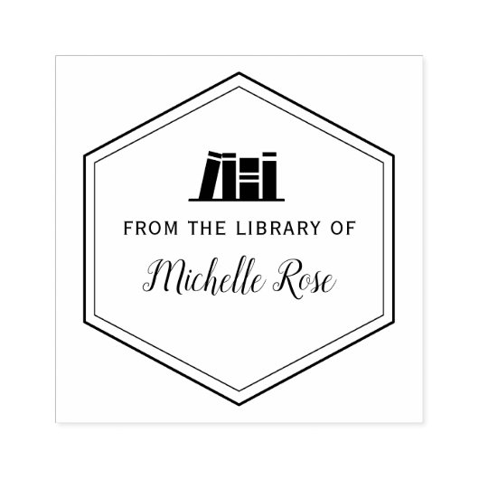 書籍スタンプのライブラリからの幾何学模様 ラバースタンプ (インプリント)