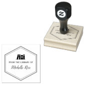 書籍スタンプのライブラリからの幾何学模様 ラバースタンプ (押印)