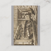 書籍付き司書ポートレートグレー紙 名刺 (裏面)