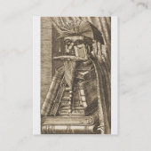 書籍付き司書ポートレートホワイトパール 名刺 (裏面)